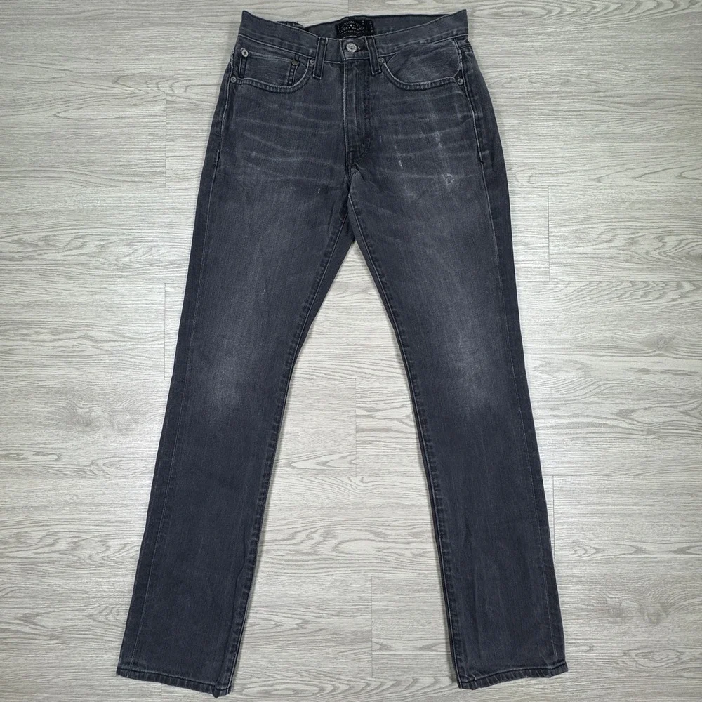 Lucky Brand Mens Jeans 121 Heritage Slim Charcoal Gray 28x32 Handcrafted Denim